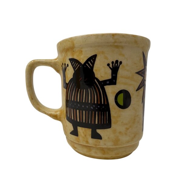 Bread and Badger Space Cat Astronaut Mug, Navy Blue Coffee Cup - Picture 2 of 7